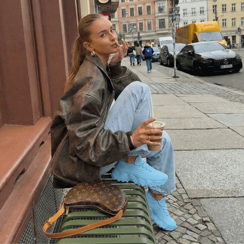 Orthopedic Sneakers with Arch Support - Pastel Blue