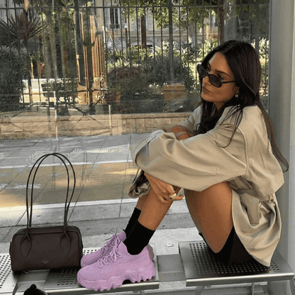 Orthopedic Sneakers with Arch Support - Pastel Purple