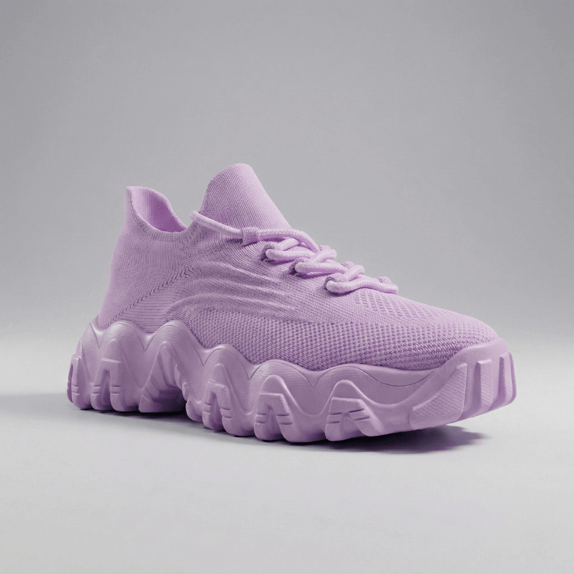 Orthopedic Sneakers with Arch Support - Pastel Purple